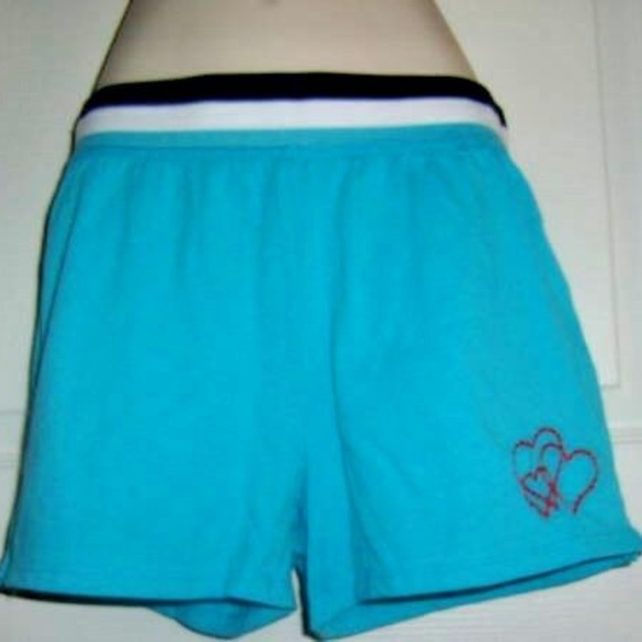 Vintage cute light blue white comfy sexy shorts